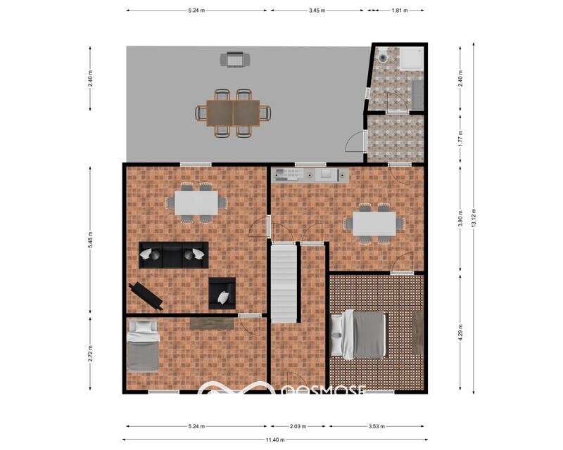 Immeuble de 2 logements loués au centre de Momignies - 111037821 chantrenne 8 9 first floor first design 20211102 cf3925