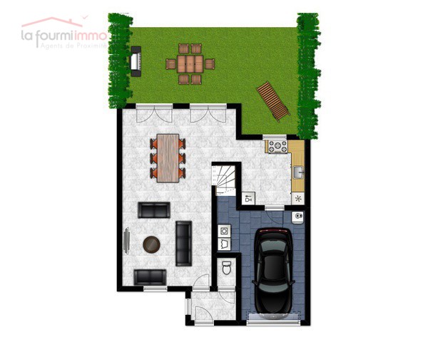 Nouvelle construction basse énergie 3 ch 181 m² avec garage et jardin - Herbesrez16-20